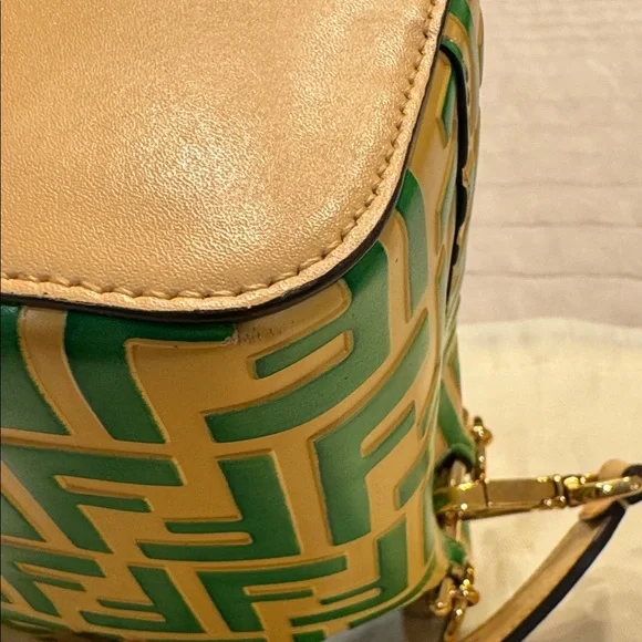 Fendi Iconic Mon Tresor Bucket Bag in Zucca Embossed Leather - Picture 10 of 16